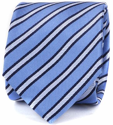 Suitable Tie Side Stripes Blue