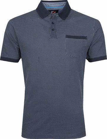 Suitable Till Poloshirt Dessin Dunkelblau
