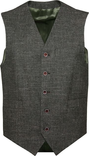 Suitable Tollegno Gilet Melange Groen