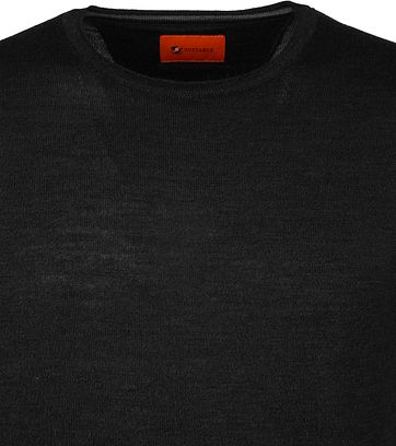 Suitable Trui O-neck Zwart