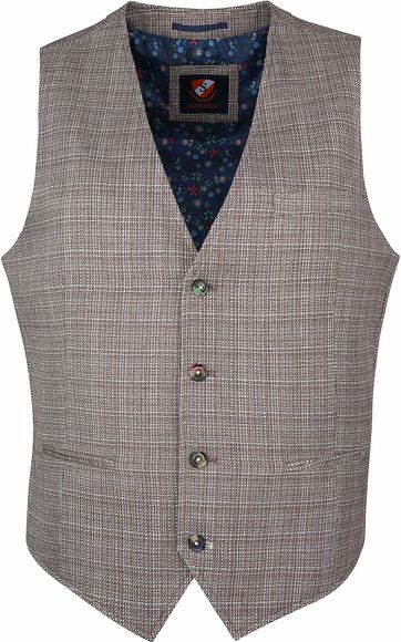 Suitable Vero Waistcoat Brown