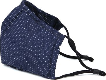 Suitable Waschbare Maske Punkte Navy