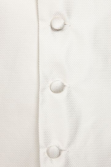 Suitable Wedding Waistcoat V-Design Off-White