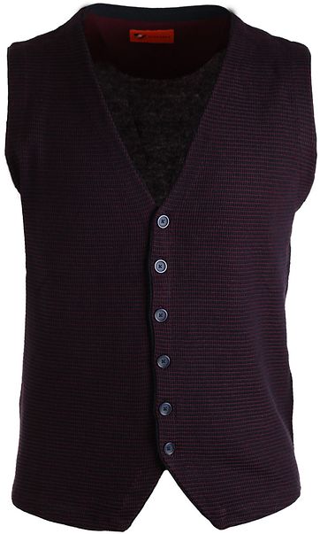 Suitable Weste Dunkelblau & Bordeaux