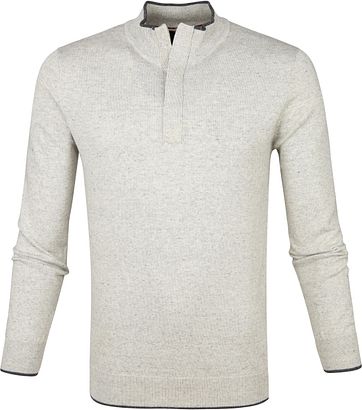 Suitable Yumm Half Zip Pullover Beige