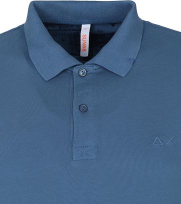 Sun68 Polo Shirt Dye Blue