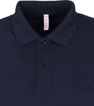 Sun68 Polo Shirt Dye Navy