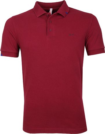 Sun68 Polo Vintage Bordeaux