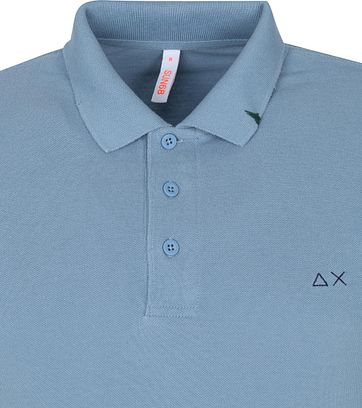 Sun68 Polo Vintage Solid Blauw