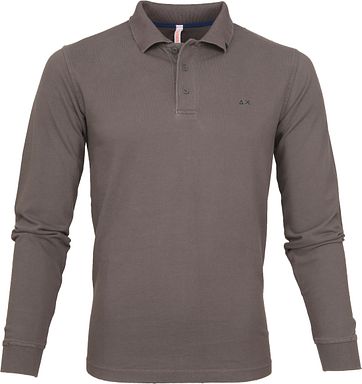 Sun68 Poloshirt LS Vintage Grau