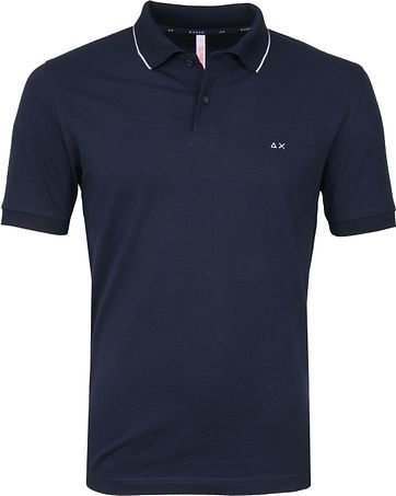 Sun68 Poloshirt Small Stripe Navy SF