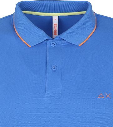 Sun68 Poloshirt Small Stripes Blau