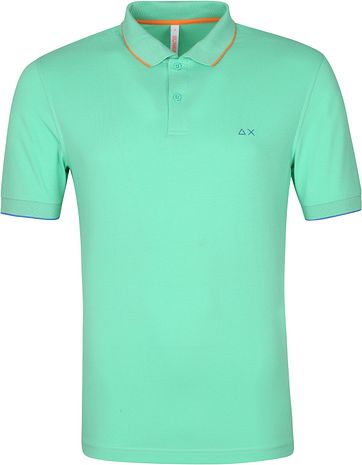 Sun68 Poloshirt Small Stripes Grun