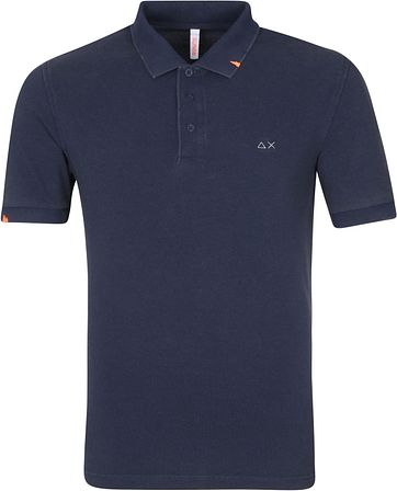Sun68 Poloshirt Vintage Solid Navy