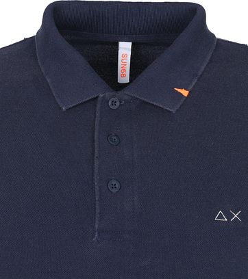 Sun68 Poloshirt Vintage Solid Navy