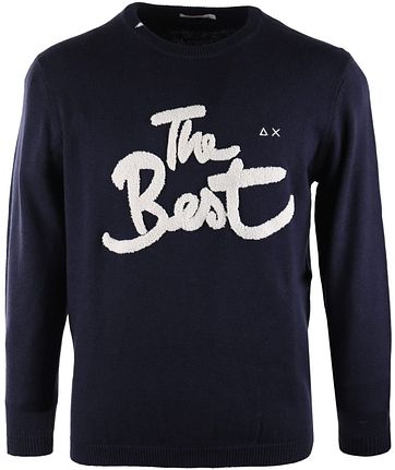 Sun68 Pullover O-neck Donkerblauw The Best