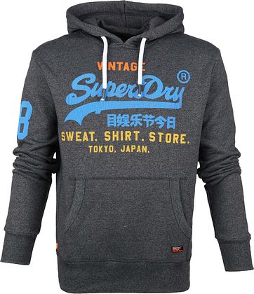 superdry dark grey hoodie