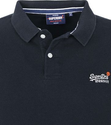 Superdry Classic Pique Polo Donkerblauw