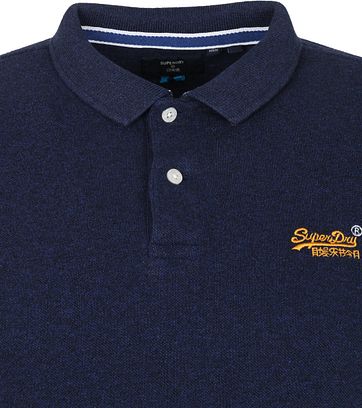 Superdry Classic Pique Polo Shirt Oasis Blau