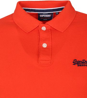 Superdry Classic Pique Polo Shirt Rot