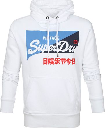 Superdry Hoodie Primary Wit