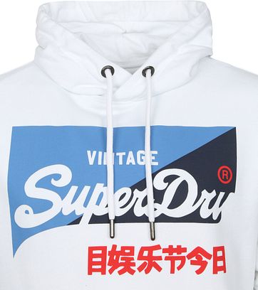 Superdry Hoodie Primary Wit