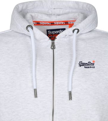 Superdry Hoodie Zip Vest Off White