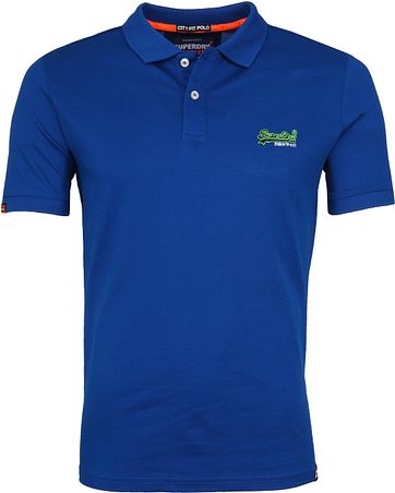Superdry Poloshirt Mercerised Cobalt Blue