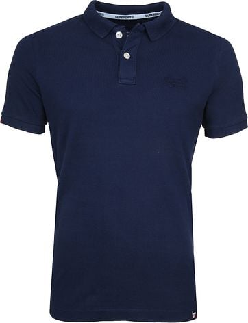 Superdry Premium Polo Navy superdry kopen in de aanbieding