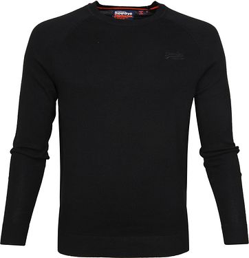 Superdry Pullover Cotton Crew Black