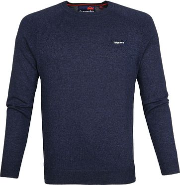 Superdry Pullover Melange Navy superdry kopen in de aanbieding Superdry Pullover Melange Navy superdry kopen in de aanbieding