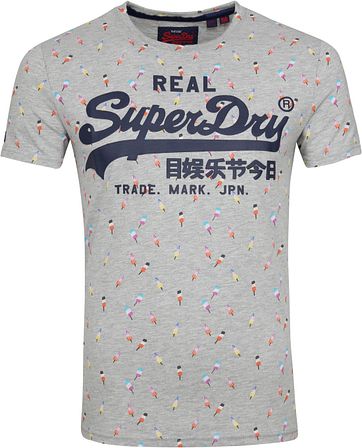 Superdry T-Shirt Ice Cream Grey