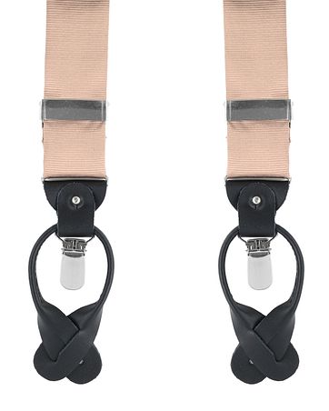 Suspenders Silk Beige F54