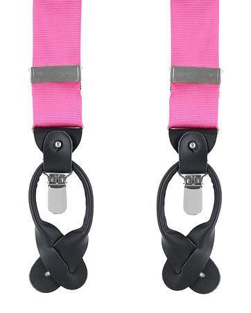 Suspenders Silk Fuchsia F21
