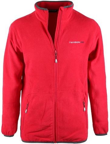 Tenson Fleece Vest Miller Rood tenson kopen in de aanbieding