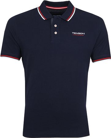 Tenson Poloshirt Barney Navy tenson kopen in de aanbieding
