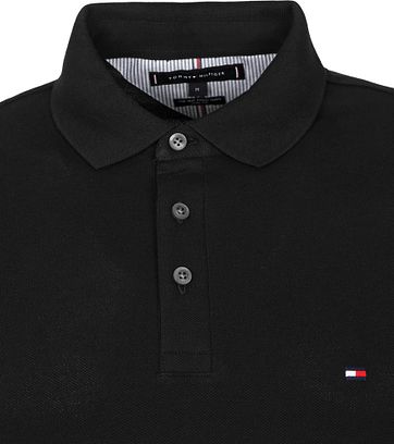 black tommy polo shirt