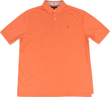 Tommy Hilfiger Big and Tall Poloshirt Regular Oranje