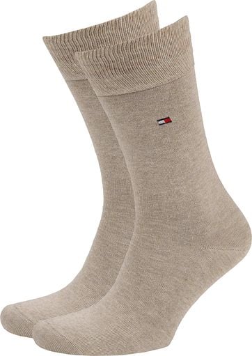 Tommy Hilfiger Classic 2-Pack Sokken Beige