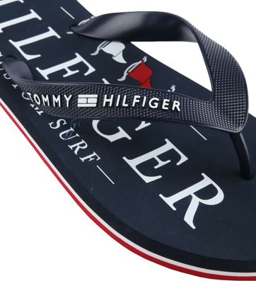 tommy hilfiger navy blue flip flops