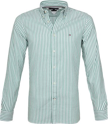Tommy Hilfiger Groen Strepen Overhemd
