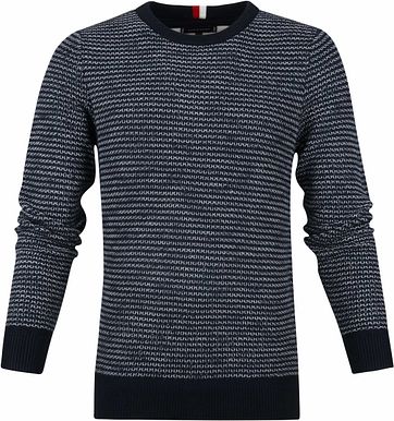 Tommy Hilfiger Honeycomb Slub Pullover Navy