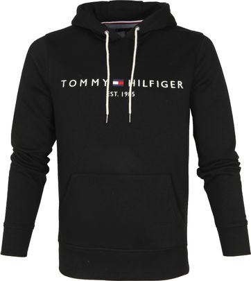 black tommy hoodie