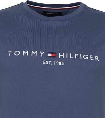 Tommy Hilfiger Logo T Shirt Indigo Blue