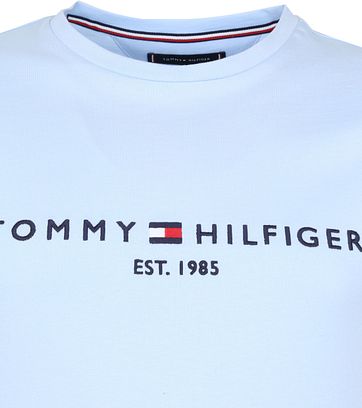 Tommy Hilfiger Logo T Shirt Light Blue