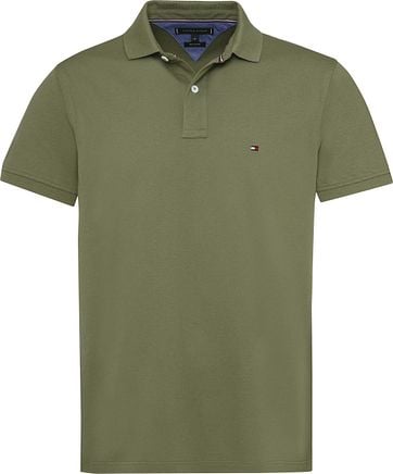 Tommy Hilfiger Polo Rf Groen tommy hilfiger kopen in de aanbieding