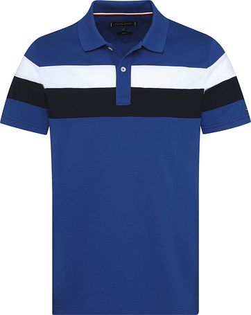 Tommy Hilfiger Polo RF Stripe Mid Blue
