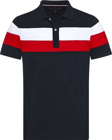 Tommy Hilfiger Polo SF Stripe Navy