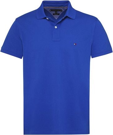 tommy hilfiger blue polo shirt