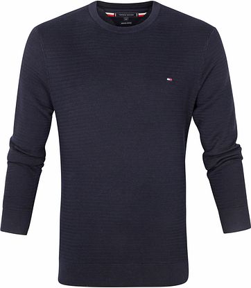 Tommy Hilfiger Pullover Biologisch Katoen Donkerblauw
